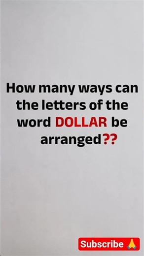 Permutations: Most People Failed This! #maths #algebra #permutation #viralmath #mathshorts #exam