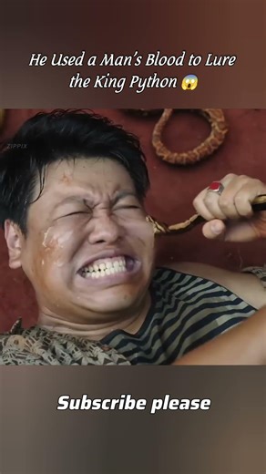 He Used a Man's Blood to Lure the King Python #shorts