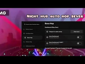 [Free] Night hub auto hop server| No Vượt Link