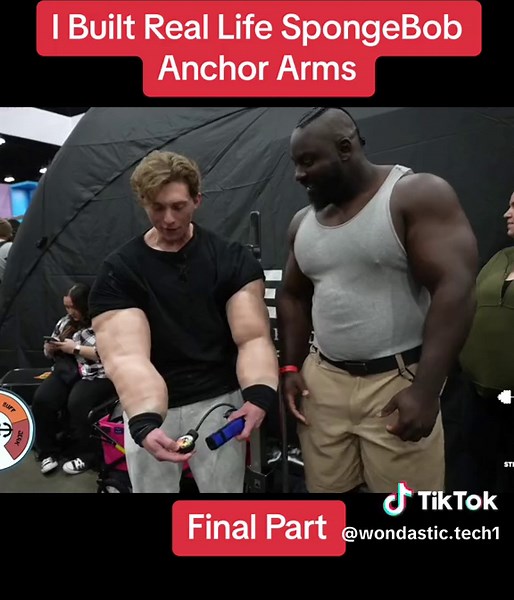I Built Real Life SpongeBob Anchor Arms #brandonwilliam #foryou #foruyou #challenge