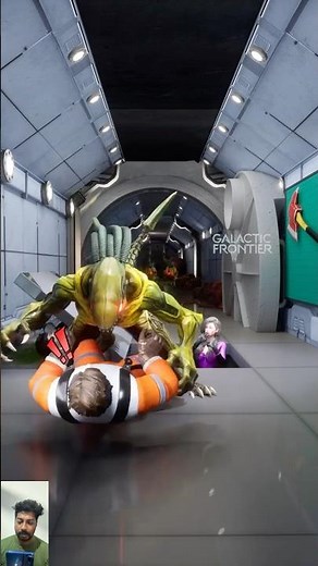 Galactic Frontier: How to escape an Alien #viralshort #galacticfrontier