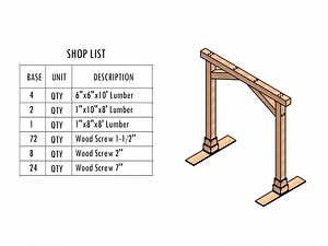 DIY Wedding Arbor Plans, Rectangle Wedding Arch Build (PDF) - Etsy