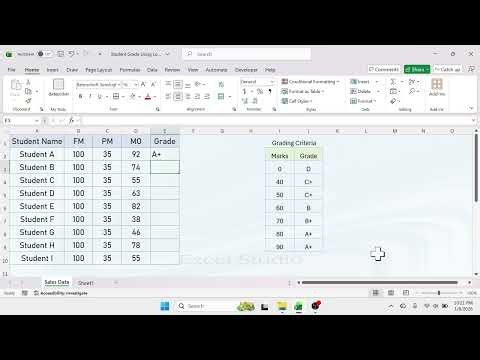 How to Calculate Exam Grade in Excel