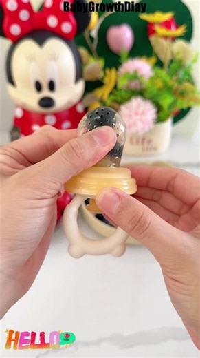 Why Is Your Teething Baby So Fussy? Fruit Feeding Baby Pacifier Helps!#Shorts