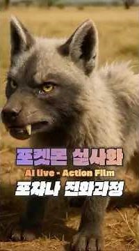 포챠나의 진화! 그라에나 실사 영상화 🐺✨ | Poochyena Evolves! Hyper-Realistic Mightyena Transformation