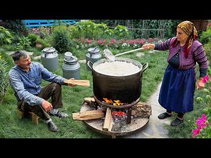 Giant Homemade Cheese & Traditional Butter Making – Rural Village Life