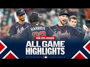 Highlights from ALL GAMES on 9/20 (Braves clinch the NL East and MORE!)