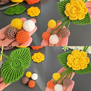 654K views · 15K reactions | I Made Money with This Super Easy Crochet Flower Ball Keychain! Sell and give as a gift.. | Crochet knitting love | Facebook