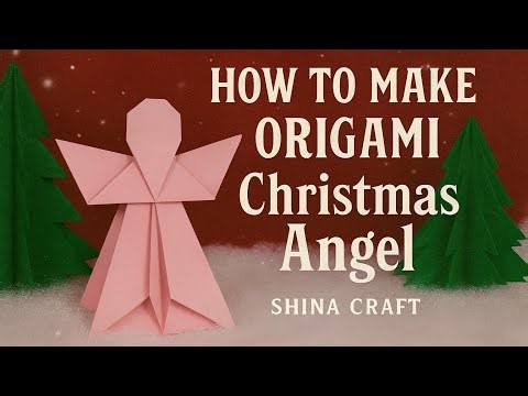 Easy Origami Christmas Angel 🎄 | DIY Paper Craft Tutorial