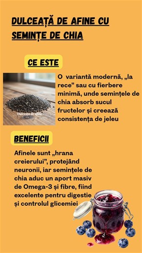 Afine și chia – combinație simplă și aromată ReteteSimple #GustNatural #Fructe