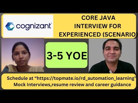 Cognizant Java Interview Questions | Core Java Interview Questions