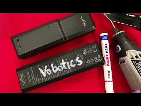 How to label to identify your VEX V5 batteries 