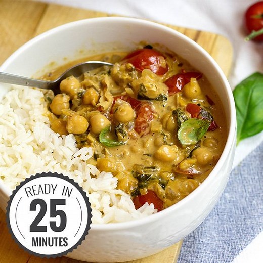 Creamy and Delicious! Vegan Coconut Chickpea Curry