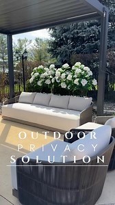 Obsessed 🤩 comment ‘Me Please’ for links to be sent. Elevated patio privacy idea. I’m loving the look of these hydrangeas bushes along with these planters. The planters are significantly less $$than the viral ones and are made of rust resistant high quality metal. #OutdoorLiving #PatioDesignIdeas #PatioSetUp #OutdoorSpaces #OutdoorSpaceDesign #PatioGoals #amazonhomefinds #AmazonNewFind #SpringIsComing #springrefresh #ElevateYourSpace #OutdoorLiving #ProductRecommendation #MyFavoriteThingsList #