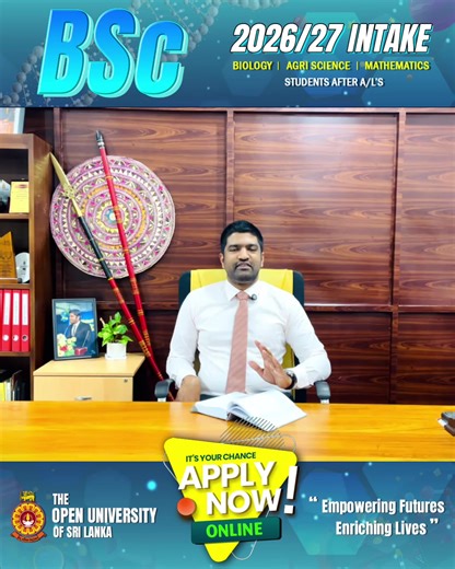 𝗪𝗲𝗹𝗰𝗼𝗺𝗲 𝘁𝗼 𝘁𝗵𝗲 𝗙𝗮𝗰𝘂𝗹𝘁𝘆 𝗼𝗳 𝗡𝗮𝘁𝘂𝗿𝗮𝗹 𝗦𝗰𝗶𝗲𝗻𝗰𝗲𝘀, 𝗧𝗵𝗲 𝗢𝗽𝗲𝗻 𝗨𝗻𝗶𝘃𝗲𝗿𝘀𝗶𝘁𝘆 𝗼𝗳 𝗦𝗿𝗶 𝗟𝗮𝗻𝗸𝗮. — 𝗠𝗿.𝗔𝗻𝘂𝘀𝗵𝗸𝗮 𝗕𝗮𝗻𝗱𝗮𝗿𝗮 𝘈𝘤𝘵𝘨. 𝘋𝘪𝘳𝘦𝘤𝘵𝘰𝘳 / 𝘙𝘦𝘨𝘪𝘰𝘯𝘢𝘭 𝘌𝘥𝘶𝘤𝘢𝘵𝘪𝘰𝘯𝘢𝘭 𝘚𝘦𝘳𝘷𝘪𝘤𝘦𝘴 𝘛𝘩𝘦 𝘖𝘱𝘦𝘯 𝘜𝘯𝘪𝘷𝘦𝘳𝘴𝘪𝘵𝘺 𝘰𝘧 𝘚𝘳𝘪 𝘓𝘢𝘯𝘬𝘢 𝐁𝐒𝐜 𝟐𝟎𝟐𝟔/𝟐𝟎𝟐𝟕 𝐈𝐧𝐭𝐚𝐤𝐞 – 𝐍𝐨𝐰 𝐎𝐩𝐞𝐧! ✨🎓 𝐄𝐚𝐫𝐧 𝐚 𝐰𝐞𝐥𝐥-𝐫𝐞𝐜𝐨𝐠𝐧𝐢𝐳𝐞𝐝 𝐢𝐧𝐭𝐞𝐫𝐧𝐚𝐥 𝐝𝐞𝐠𝐫𝐞𝐞 𝐟𝐫𝐨𝐦 𝐭𝐡𝐞 𝐧𝐚𝐭𝐢𝐨𝐧’𝐬 𝐥𝐞𝐚𝐝𝐢�