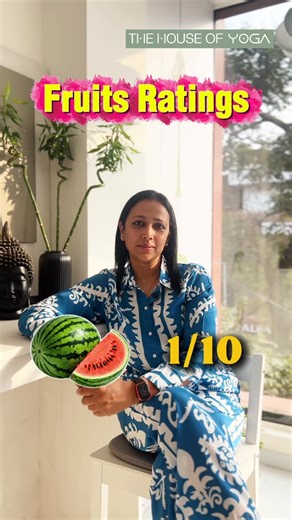 THE HOUSE OF YOGA on Instagram: "Everyone thinks all fruits are healthy… that’s not true 🍉❌ Nutrition is about fiber, sugar, and balance, not just labels. Guava – rich in fiber 10/10 Amla – improves insulin sensitivity 10/10 Apple (with skin) – high fiber 9/10 Pears – high fiber, low sugar 9/10 Kiwi – vitamin C + fiber 8/10 Strawberry – antioxidants 8/10 Orange – vitamin C 7/10 Grapes – only in small portions 5/10 Banana – small size matters 4/10 Papaya – good fiber, higher sugar 3/10 Jackfruit