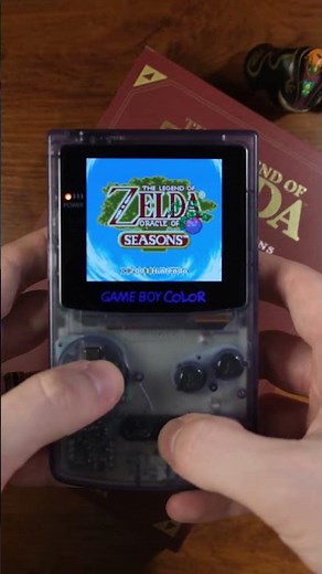 Zelda Oracle of Seasons on an OLED Game Boy Color