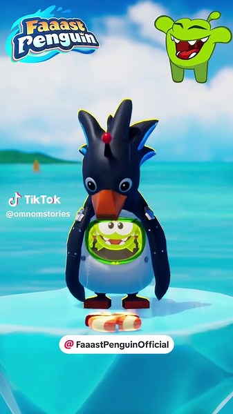 Beep boop beep 🤖 #cuttherope #faaastpenguin #omnom