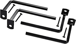 Grisham WB-3PB/WINDOW BAR 3 in. Projection Bracket（4-Pack） Black