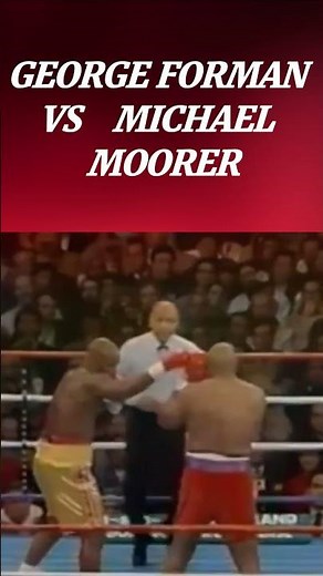 George Foreman vs. Michael Moorer – The Legendary Comeback Knockout! 🥊🔥 #boxingbreakdown
