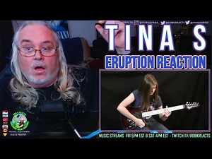 Tina S Reaction - Eruption - Van Halen Guitar Cover - First Time Hearing - Requested