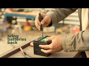 How to Repair Battery- Amazing Restoration Technique of an Old Lead Acid Battery