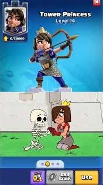 The Princess and the Skeleton 👸💀#shorts #clashroyale #supercell #clasharama