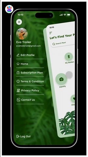 Animated Slider Menu In Figma #figma #animation #plantapp