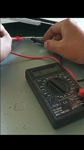 Cara cek test ukur lampu backlight led tv