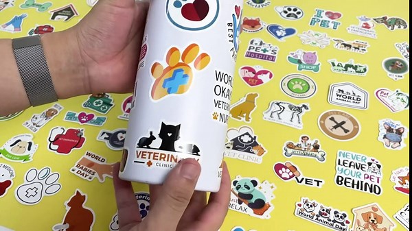 200 PCS Cute Veterinary Stickers,Cat Dog Pet Stickers for Kids Teens Adults,Waterproof Vet Stickers for Water Bottle Laptop Scrapbook Notebook