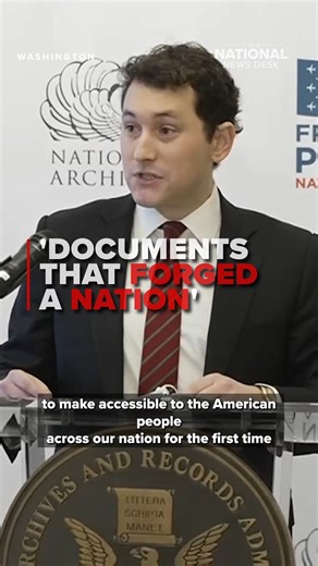 The National Archives announced that some founding documents will tour the U.S. on the Freedom Plane starting in March to celebrate America’s 250th anniversary. Read more about the tour by clicking the link in the comments. #america250 #nationalarchives #washington #news #politics | The National Desk - TND