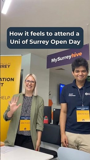 That Feeling When You're at a University of Surrey Open Day!