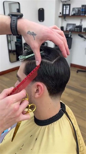 Master Scissor and Section Work for Clean Barber Cuts #fade #barber #taper