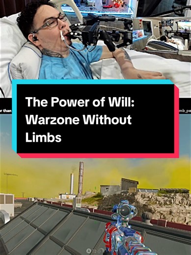 The Power of Will: Warzone Without Limbs . . . 📧 Business Email: WheeledGamerBusiness@gmail.com Join me, a dedicated gamer paralyzed from the chest down, as I tackle the Gaming World of Call of Duty: Warzone, Battlefield 6, and Fortnite using a mouth-operated QuadStick controller! This amazing device allows me to game by sipping & puffing into different air sensors chin button Think of it like a joystick w/ 3 tubes harmonica attached at the end. Activating different combinations on the air sens