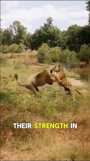 Lion vs Tiger – The Ultimate Battle of the Jungle! #lionvstigerfight #animalbattle #wildlife