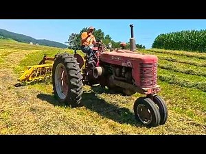 Raking Hay So Fast The Tractor Caught Fire! Almost. (2026 Hay Season)
