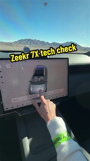 Taking a quick look at some of the cool technology on the Zeekr 7X. Super impressed with the processing speed of the infotainment system. ##cardujour##cartok##carreviews##Zeekr7x