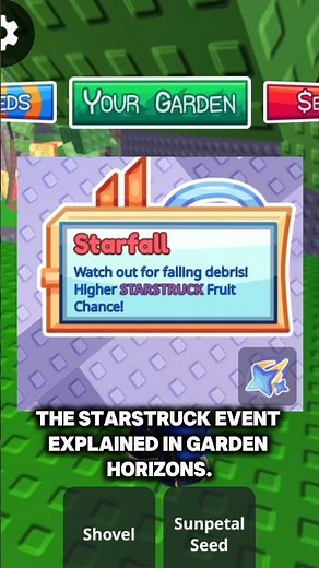 Starfall Event Explained in Garden Horizons #roblox #gardenhorizons