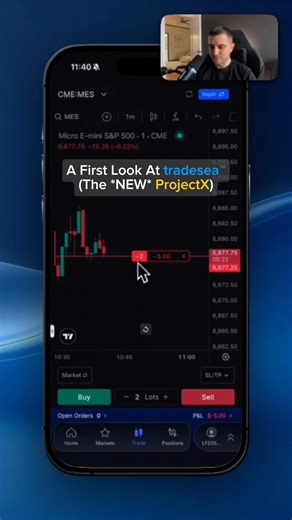 A new trading platform is about to enter the prop firm space 🔥 #lucidtrading #projectx #tradesea