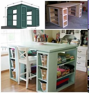 DIY CRAFT TABLE!!! 💖 Love this idea & it looks pretty easy to make! What do you think? Visit us: www.myincrediblerecipes.com via: http://www.ana-white.com/2010/09/modern-craft-table?page=1 | Recipes From Heaven