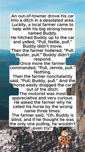 An out-of-towner drove his car into a ditch in a desolated area. #funny