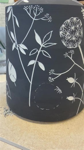 3.1K views · 25 reactions | Still have three lidded pots to sgraffito and one utensil pot. The weather has been so awful here it has slowed the drying stage down considerably | Beverly Todd Ceramics | Facebook