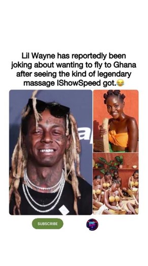 🛬Lil Wayne jokes about flying to Ghana after seeing IShowSpeed's legendary massage.#shorts #fyp