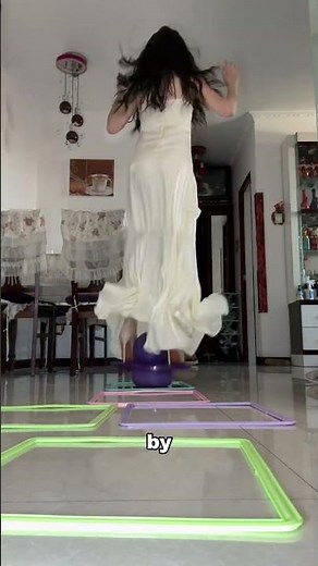 She can even jump rope in high heels!