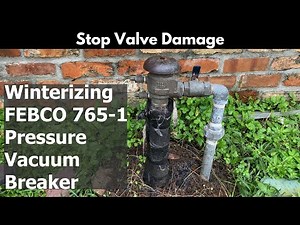 How to winterize the Febco backflow preventer on your sprinkler system.