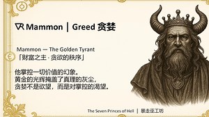 七大魔王系列｜Mammon 玛蒙：金钱不是诱惑，而是秩序的幻象