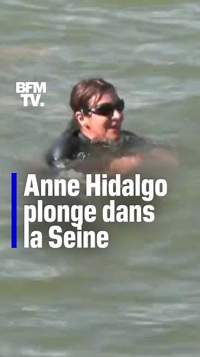 Anne Hidalgo plonge dans la Seine | BFMTV