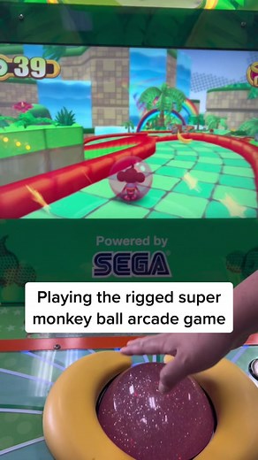 Winning the Super Monkey Ball Arcade Game at Chuck E Cheese