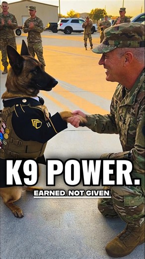 The HANDSHAKE OF HONOR!🎖️🇺🇸 #k9 #malinois #dog #germanshepherd #usa #workingdog