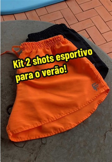 Kit 2 shorts esportivo para o verão, praia e piscina #shorts #shortstactel #esporte #praia #piscina